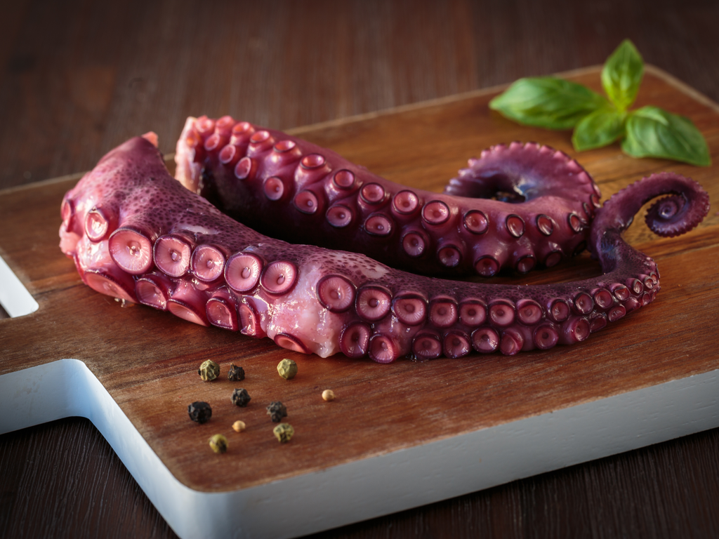 Cooked Wild Spanish Octopus Tentacles, Frozen